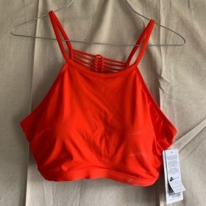 Athleta Macrame High Neck Swim Top